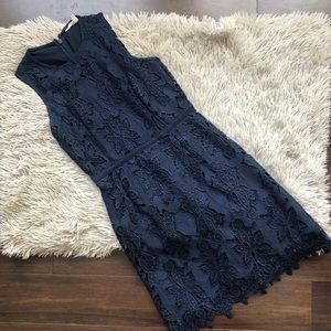 H&M Fitted Crochet Lace Dress